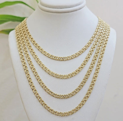 Real 10k Gold Kids Chino Chain Necklace 16 Inch 5mm SOLID 10KT Yellow Gold - Reva Jeweler