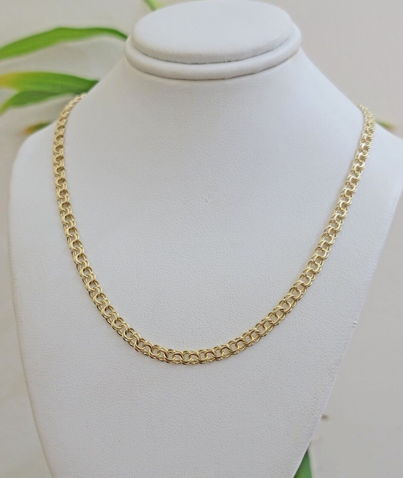 Real 10k Gold Kids Chino Chain Necklace 16 Inch 5mm SOLID 10KT Yellow Gold - Reva Jeweler
