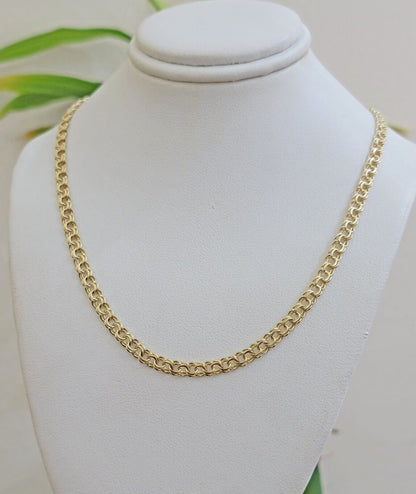 Real 10k Gold Kids Chino Chain Necklace 16 Inch 5mm SOLID 10KT Yellow Gold - Reva Jeweler