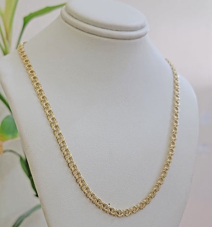Real 10k Gold Kids Chino Chain Necklace 16 Inch 5mm SOLID 10KT Yellow Gold - Reva Jeweler
