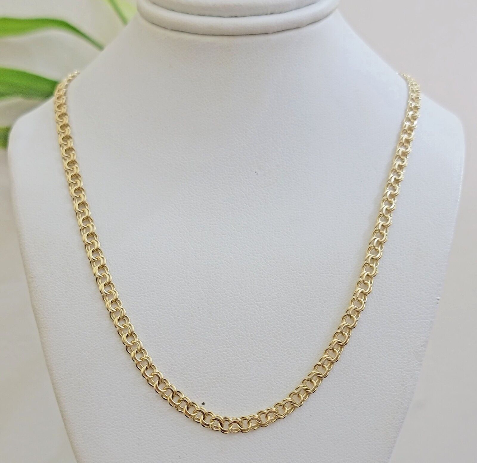 Real 10k Gold Kids Chino Chain Necklace 16 Inch 5mm SOLID 10KT Yellow Gold - Reva Jeweler