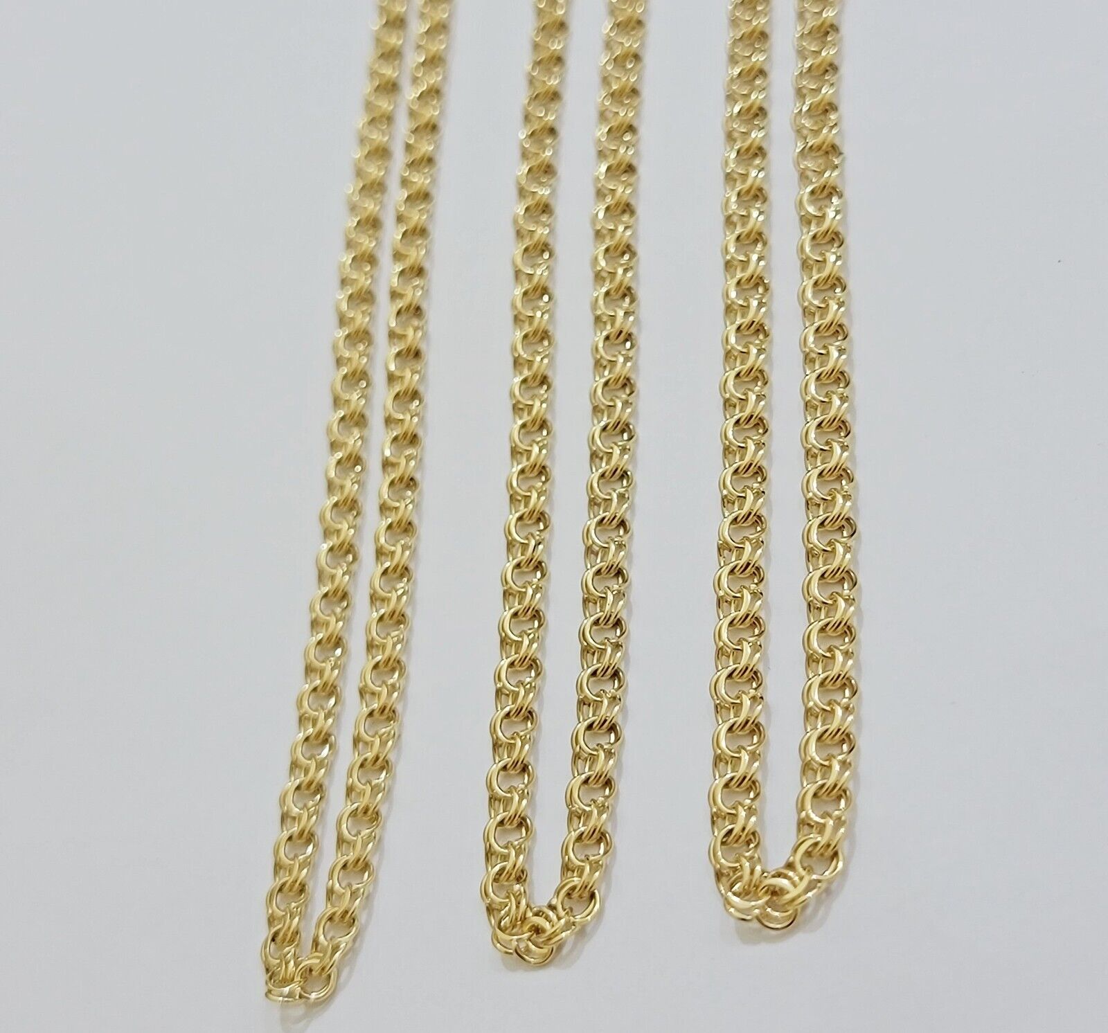 Real 10k Gold Kids Chino Chain Necklace 16 Inch 5mm SOLID 10KT Yellow Gold - Reva Jeweler