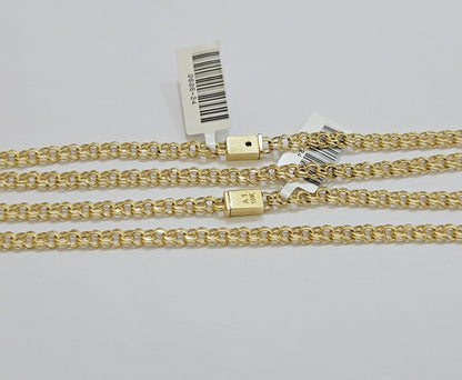 Real 10k Gold Kids Chino Chain Necklace 16 Inch 5mm SOLID 10KT Yellow Gold - Reva Jeweler