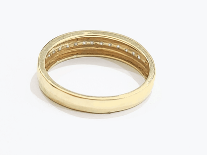Real 10k Gold Men's Ring size 10.5 10kt Yellow gold, Wedding Band Diamond - Reva Jeweler