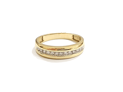 Real 10k Gold Men's Ring size 10.5 10kt Yellow gold, Wedding Band Diamond - Reva Jeweler