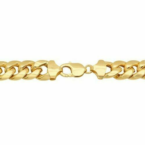 Real 10k Gold Miami Cuban chain 7mm 24" Lobster Lock Men's 10kt Yellow Gold, MEN - Reva Jeweler