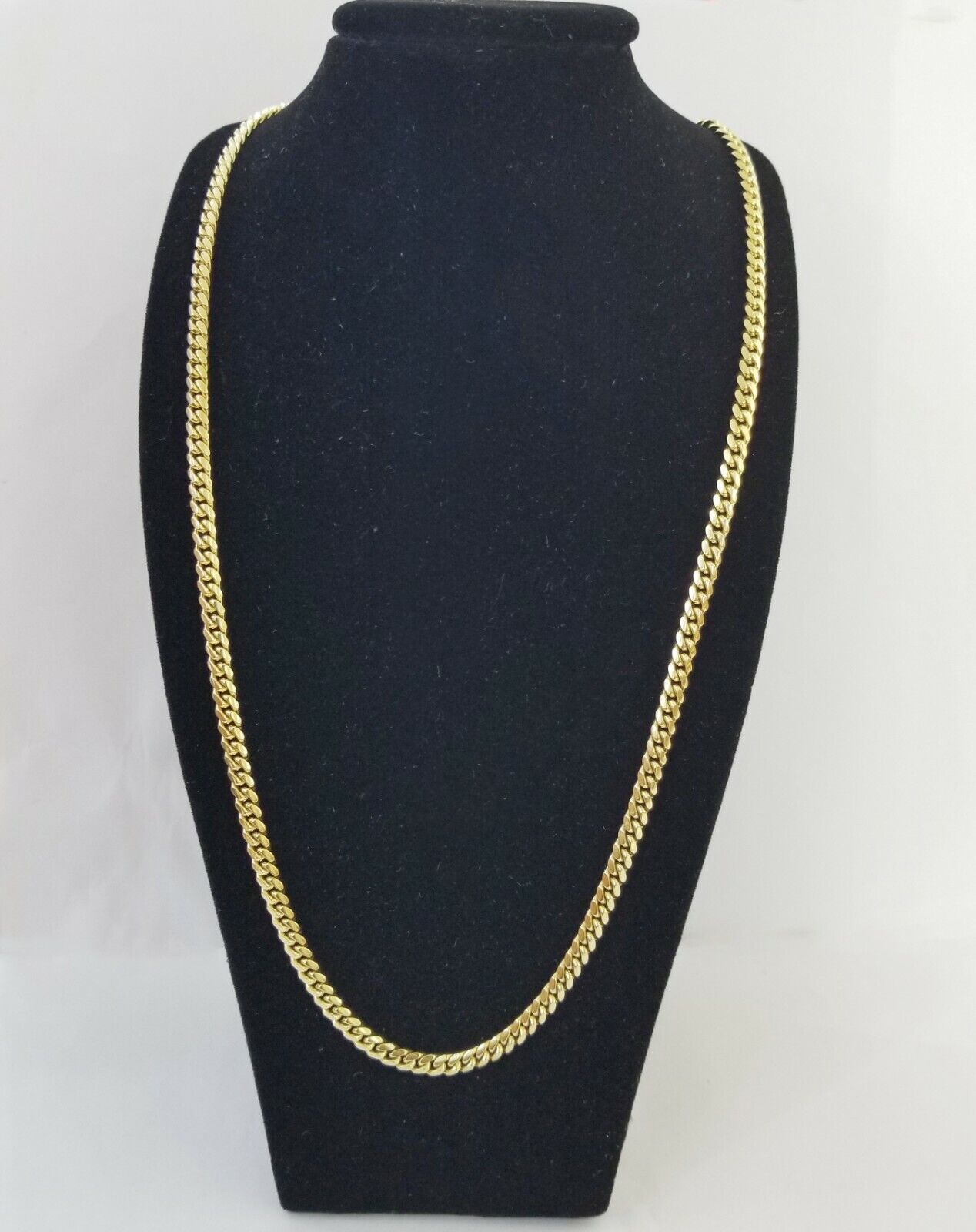 Real 10k Gold Rope Chain 26"Inch 10mm and nugget Cross Pendent 10kt yellow gold - Reva Jeweler