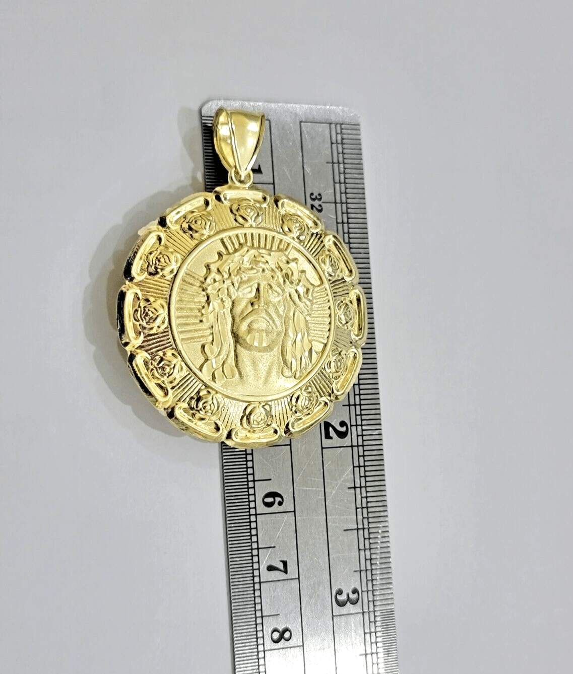 Real 10k Jesus Virgin Mary Charm Pendant Yellow Gold For 10kt Chain Necklace New - Reva Jeweler