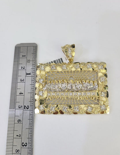 Real 10k Last Supper Pendant Charm Yellow Gold Genuine Mens Womens - GoldenlinQ