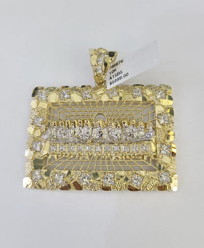 Real 10k Last Supper Pendant Charm Yellow Gold Genuine Mens Womens - GoldenlinQ