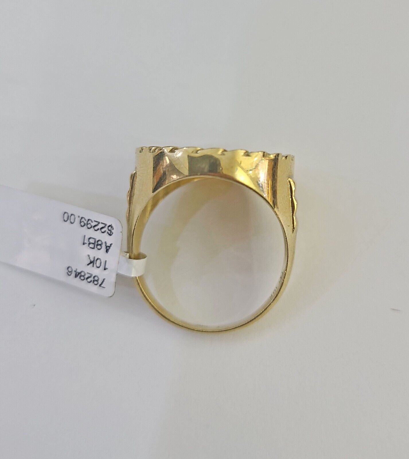 Real 10k Ring Eagle Fancy Design Yellow Gold Men Casual 10kt - Reva Jeweler