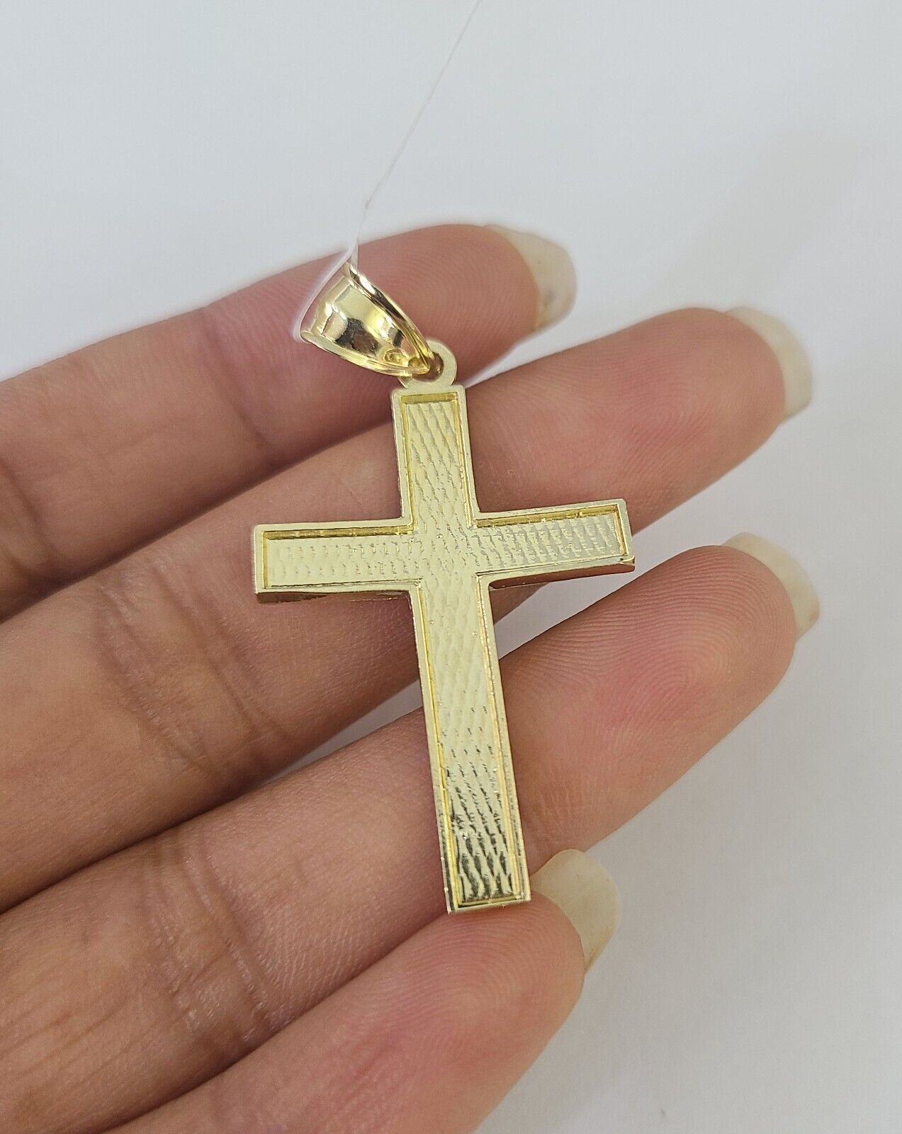 Real 10k Rope Chain Jesus Cross Charm Necklace Pendant Set 5mm 20" - 30" Inch Gold - Reva Jeweler
