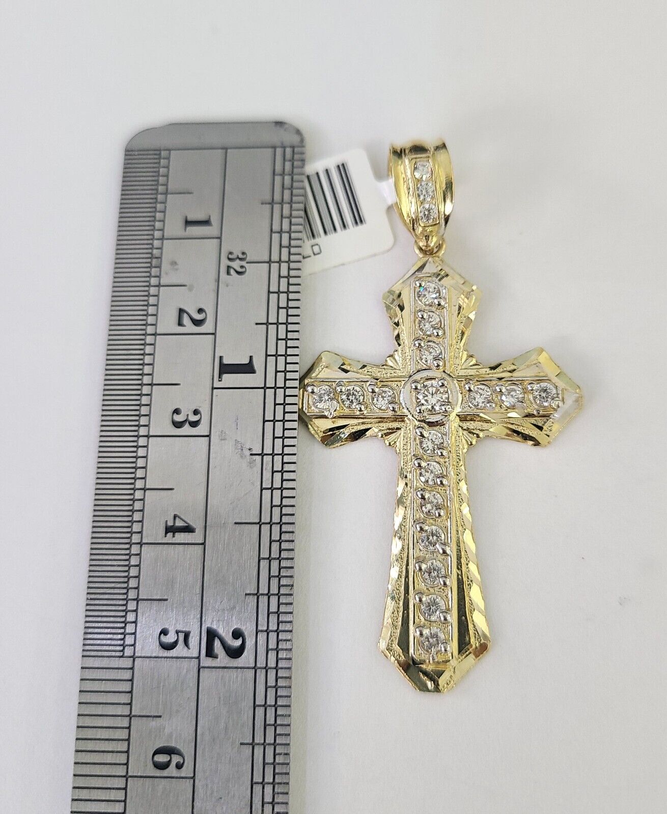 Real 10k Rope Chain Jesus Cross Charm Necklace Pendant Set 5mm 20" - 30" Inch Gold - Reva Jeweler