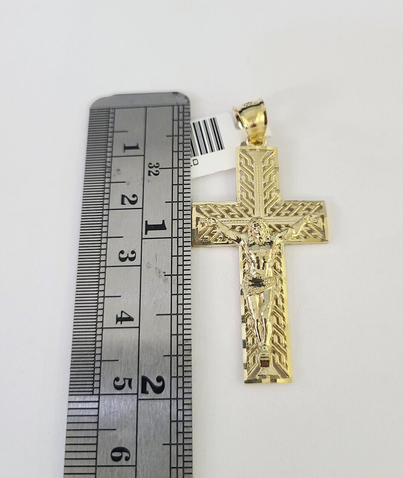 Real 10k Rope Chain Jesus Cross Charm Necklace Pendant Set 5mm 20" - 30" Inch Gold - Reva Jeweler