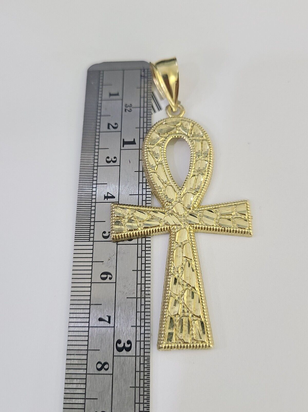 Real 10k Rope Chain Jesus Cross Charm Set 7mm 20" - 28" Inch Necklace Yellow Gold - Reva Jeweler