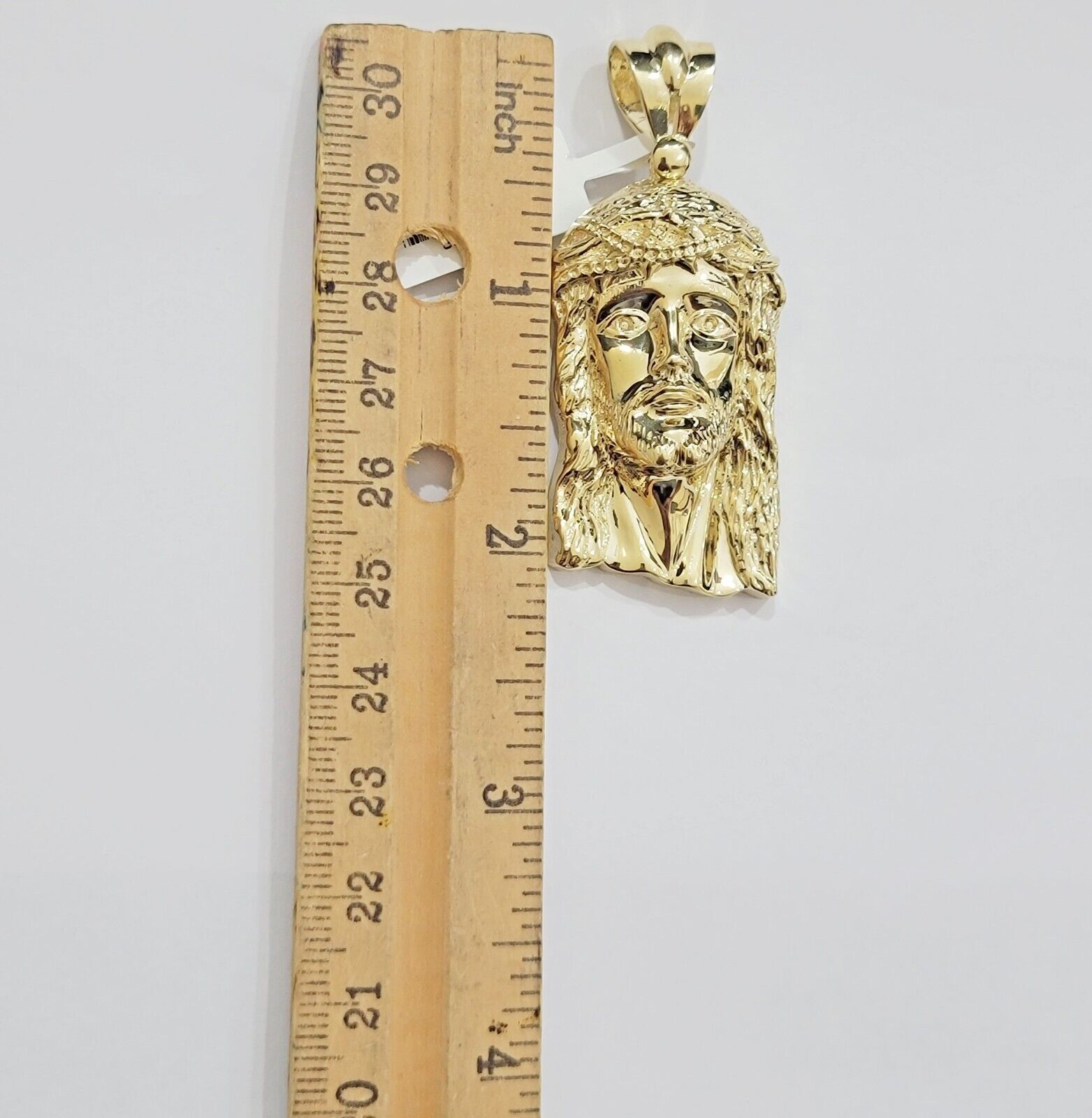 REAL 10k Rope Chain & Jesus Head Charm Pendant 5mm 18" - 28" Necklace & Jesus Face - Reva Jeweler