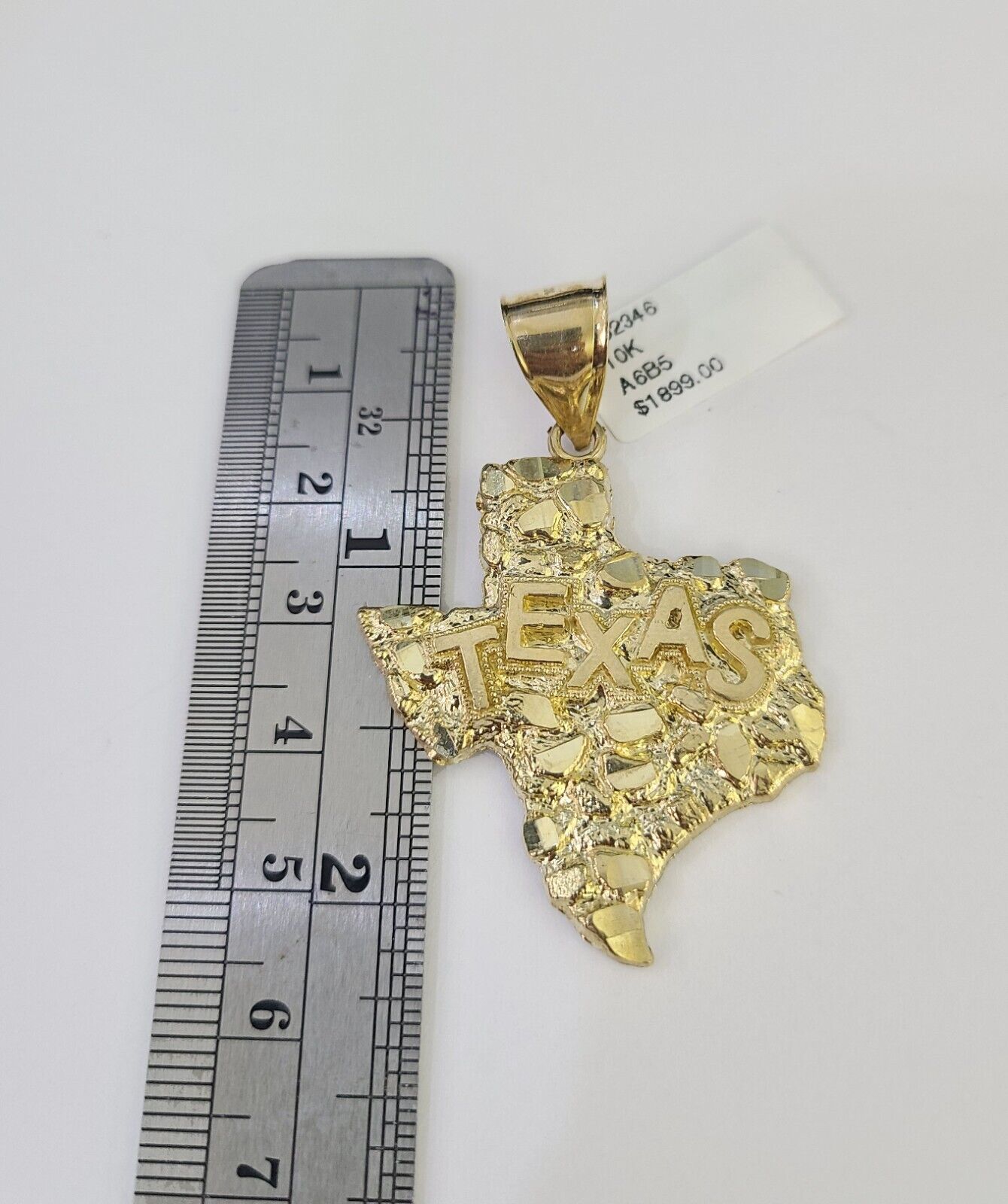 Real 10k Rope Chain Texas Map Charm Set 7mm 20" - 28" Inch Necklace Gold - Reva Jeweler