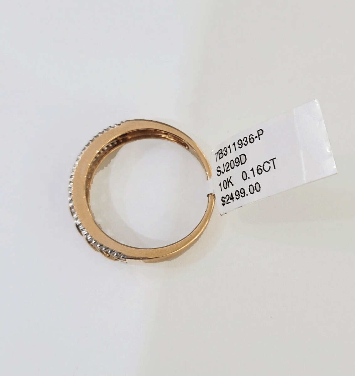 REAL 10k Rose Gold Diamond Mens Ring Engagement Wedding Genuine - Reva Jeweler