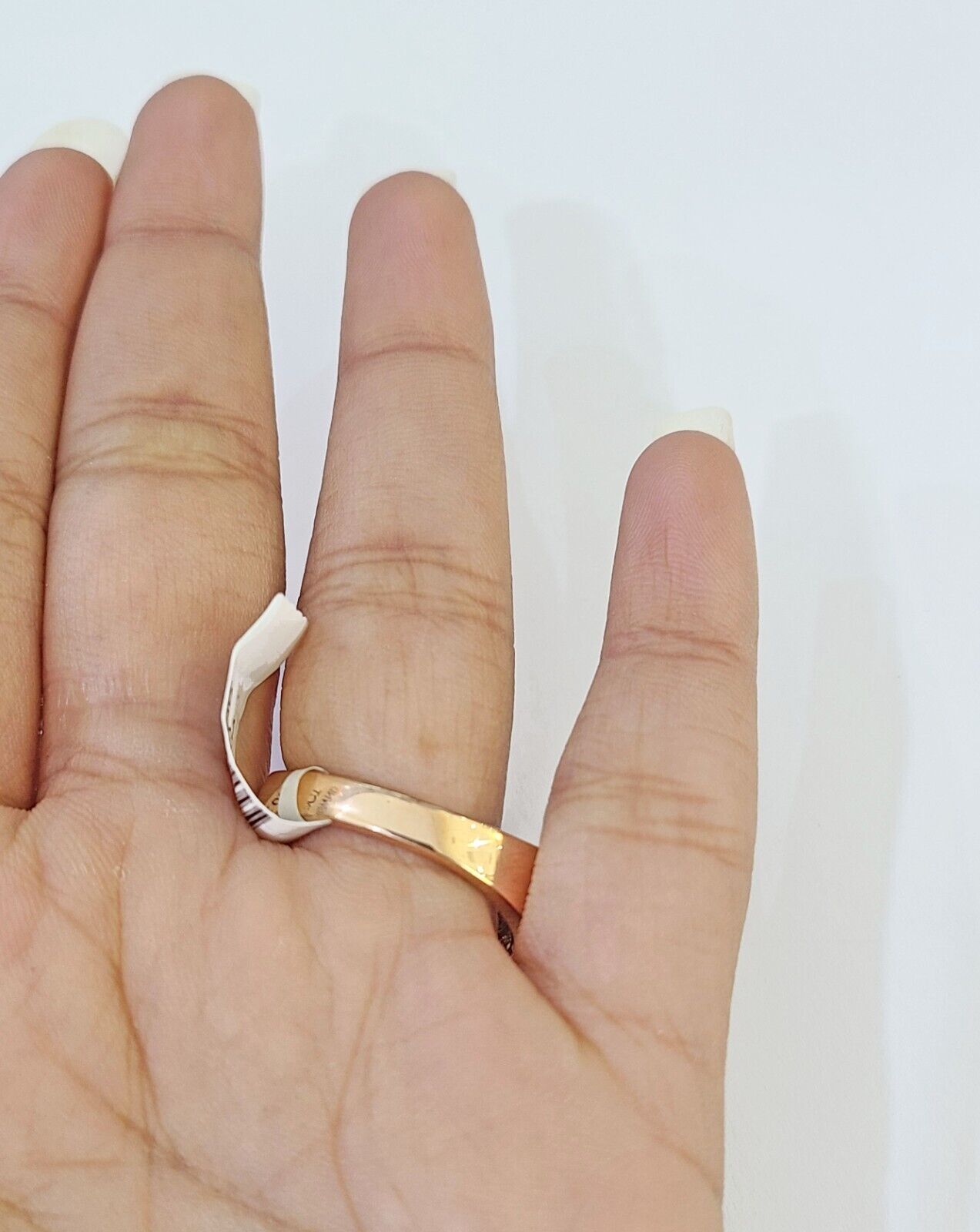 REAL 10k Rose Gold Diamond Mens Ring Engagement Wedding Genuine - Reva Jeweler