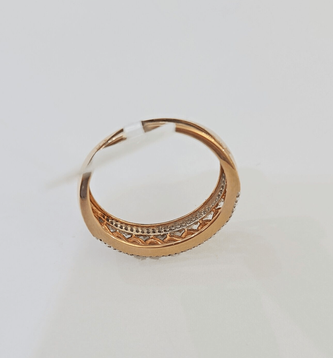 REAL 10k Rose Gold Diamond Mens Ring Engagement Wedding Genuine - Reva Jeweler