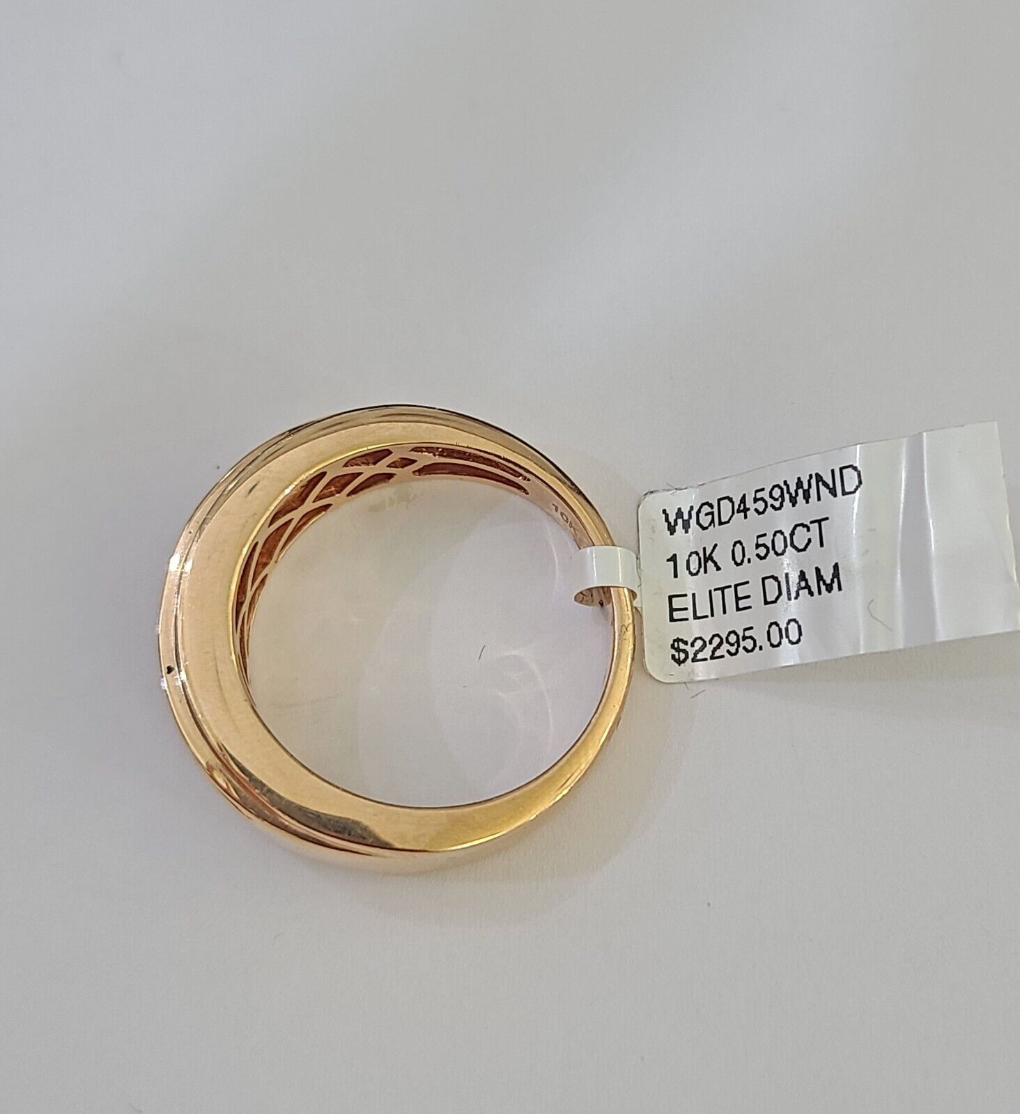 REAL 10k Rose Gold Diamond Mens Ring Engagement Wedding Genuine - Reva Jeweler