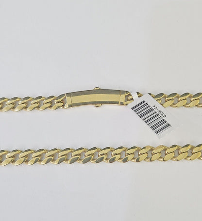 Real 10k Royal Monaco Chain 6mm 20 inches Yellow Gold Necklace Men Women - GoldenlinQ