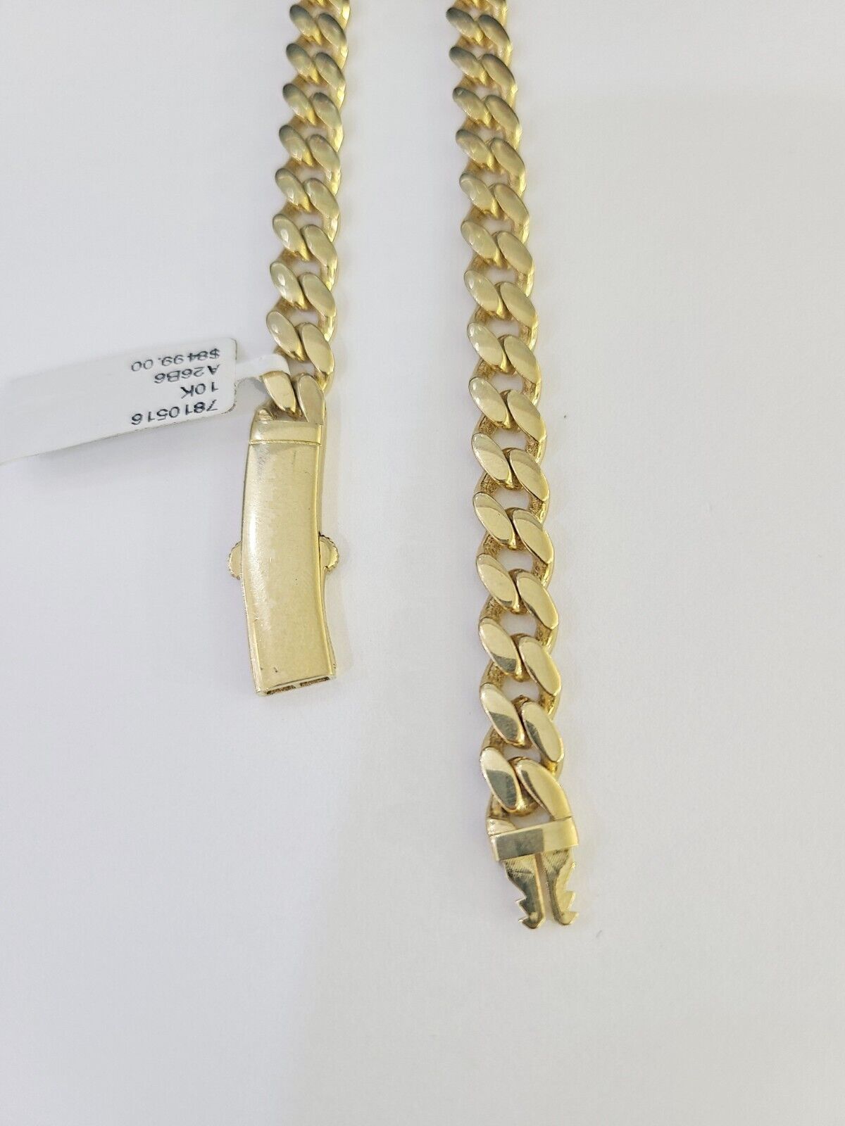 Real 10k Royal Monaco Chain 6mm 24 inches Yellow Gold Necklace Men Women - GoldenlinQ
