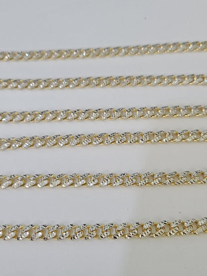 Real 10k Royal Monaco Chain 8mm Diamond Cut 18 - 26 inches Yellow Gold - GoldenlinQ