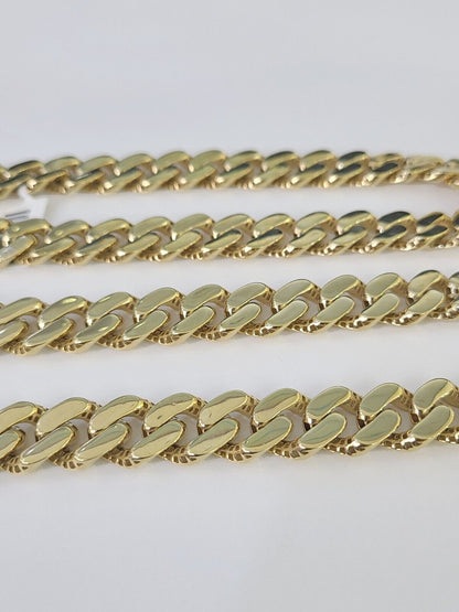 Real 10K Royal Monaco Chain Box Clasp 13mm Gold Necklace 10Kt 24" Genuine - GoldenlinQ