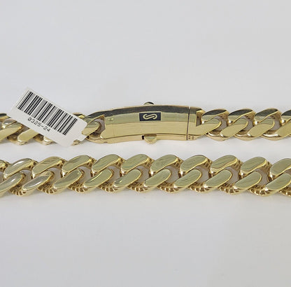 Real 10K Royal Monaco Chain Box Clasp 13mm Gold Necklace 10Kt 24" Genuine - GoldenlinQ