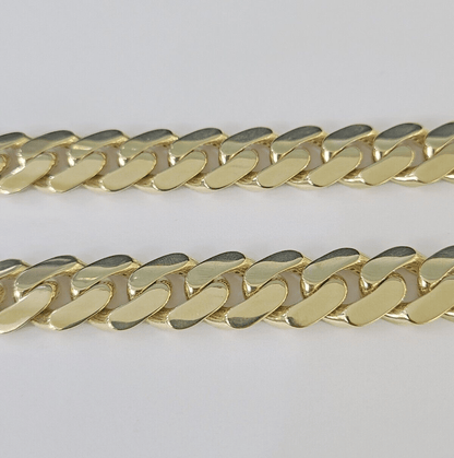 Real 10K Royal Monaco Chain Box Clasp 13mm Gold Necklace 10Kt 26" Genuine - GoldenlinQ