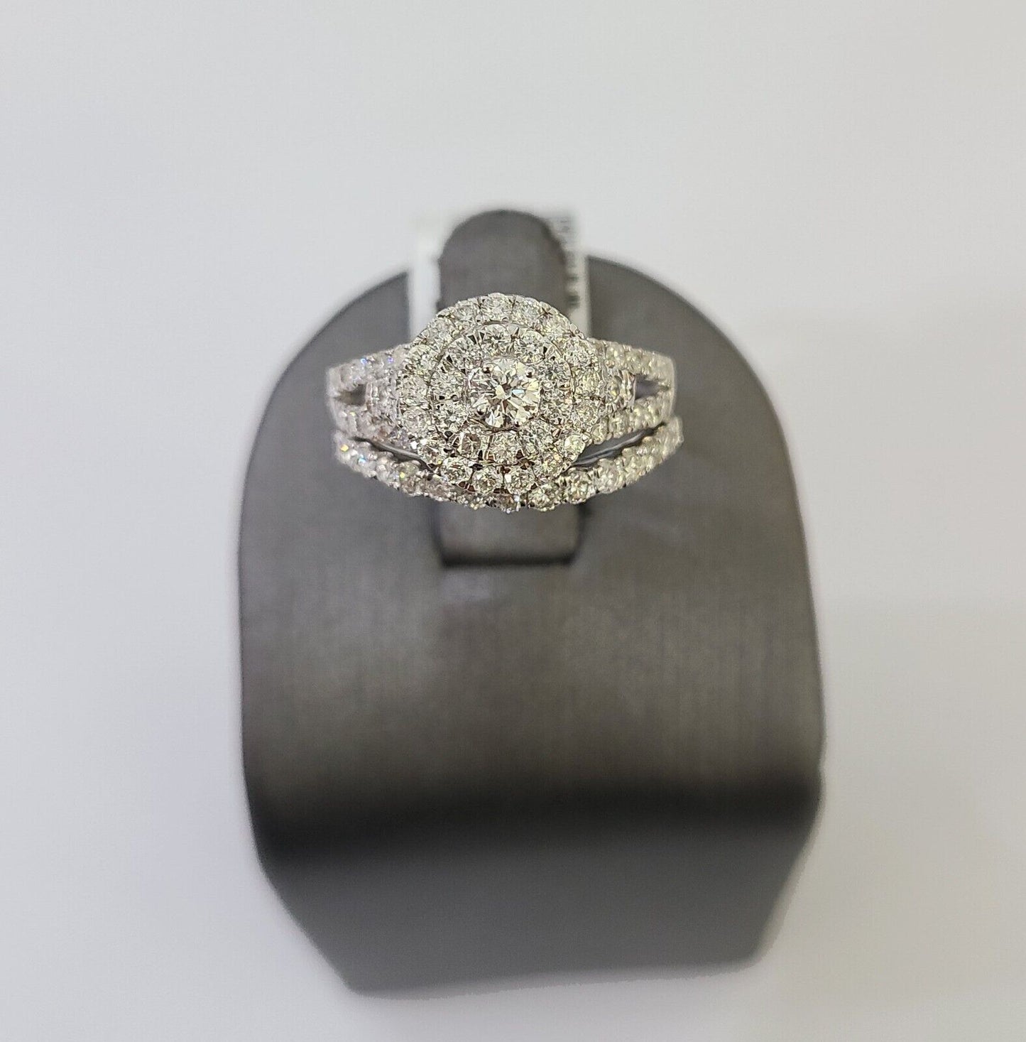 REAL 10k White Gold Diamond Ring Wedding Engagement Ring Genuine - Reva Jeweler
