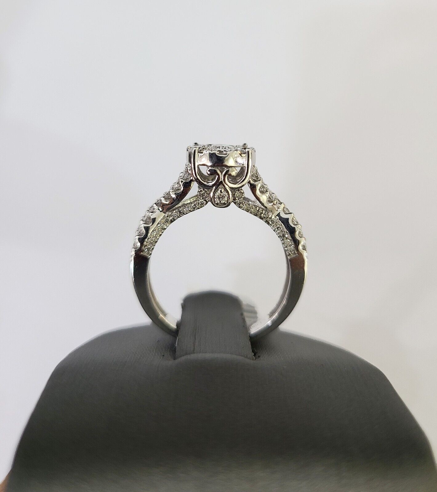REAL 10k White Gold Diamond Ring Wedding Engagement Ring Genuine - Reva Jeweler