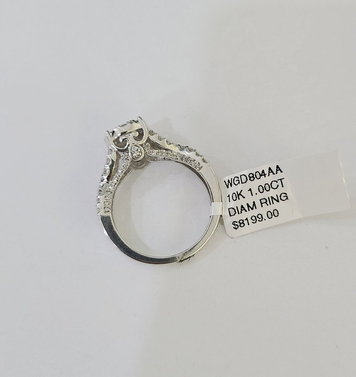 REAL 10k White Gold Diamond Ring Wedding Engagement Ring Genuine - Reva Jeweler