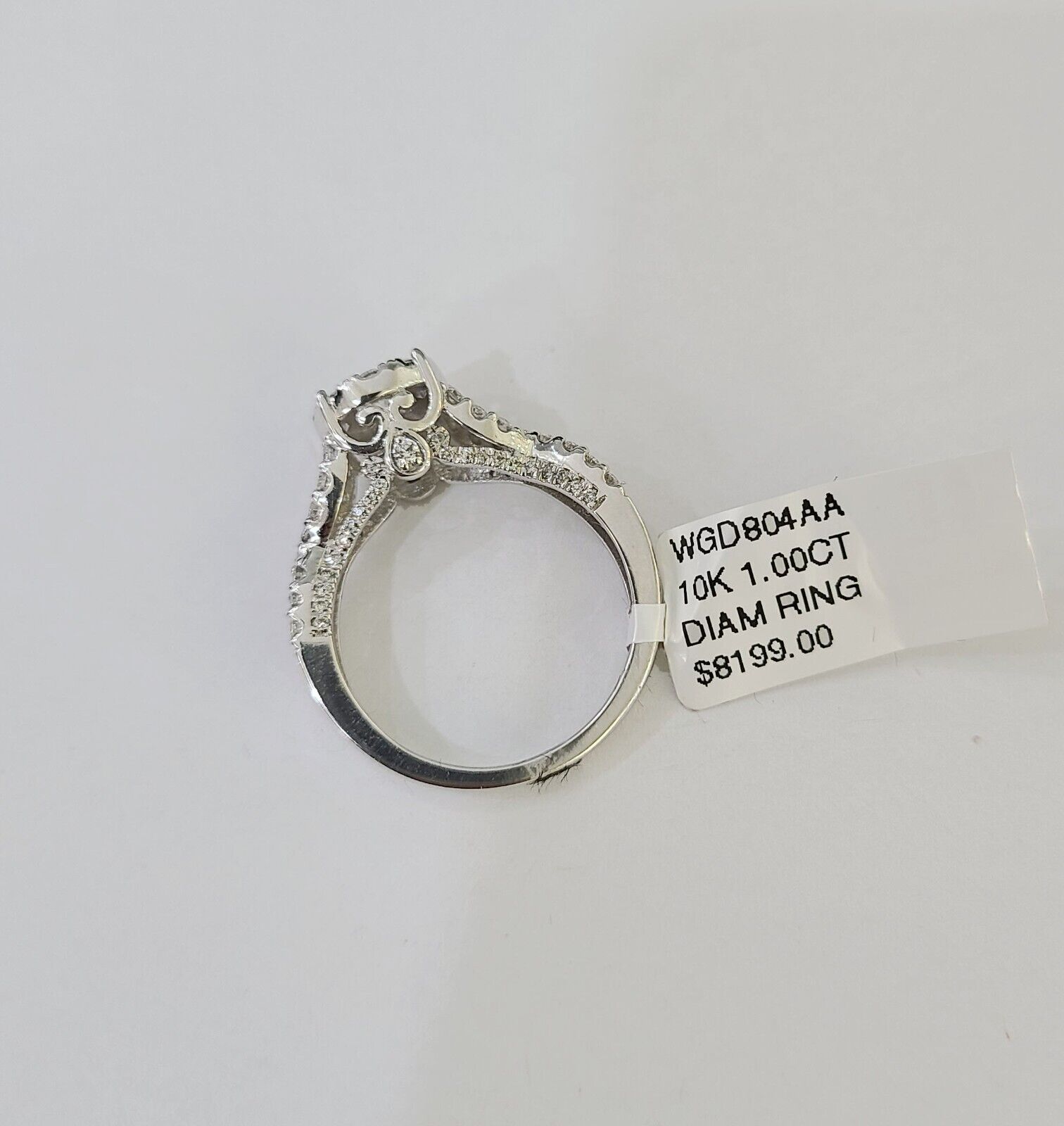 REAL 10k White Gold Diamond Ring Wedding Engagement Ring Genuine - Reva Jeweler
