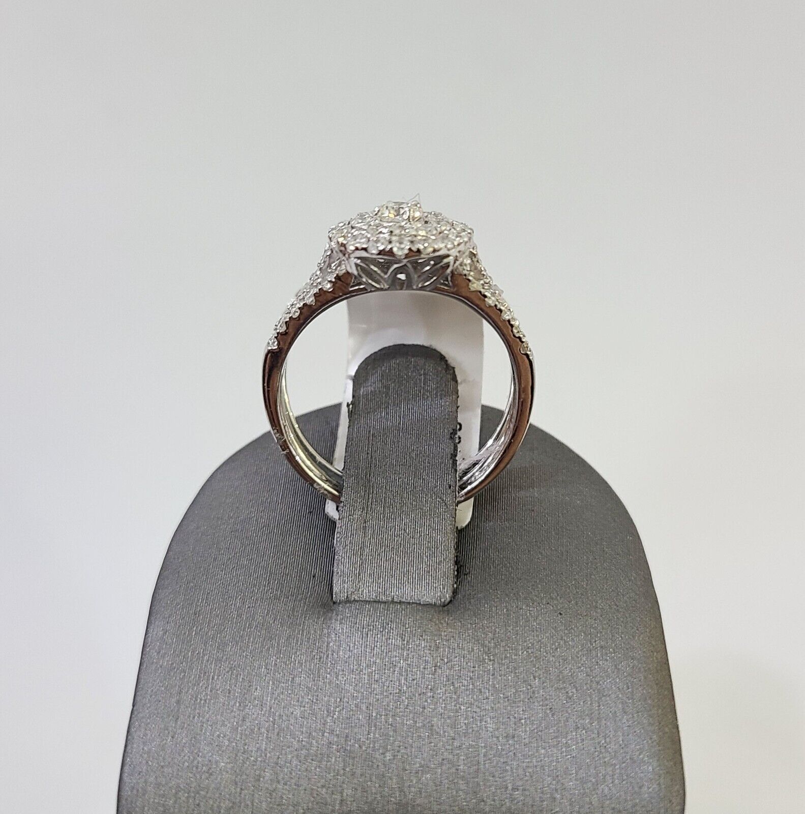 REAL 10k White Gold Diamond Ring Wedding Engagement Ring Genuine - Reva Jeweler