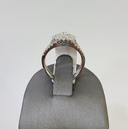 REAL 10k White Gold Diamond Ring Wedding Engagement Ring Genuine - Reva Jeweler