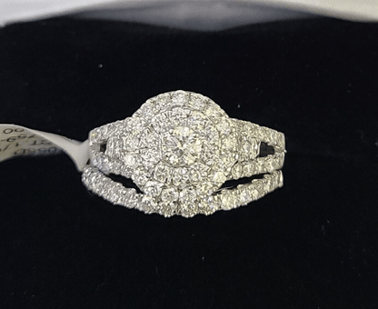 REAL 10k White Gold Diamond Ring Wedding Engagement Ring Genuine - Reva Jeweler