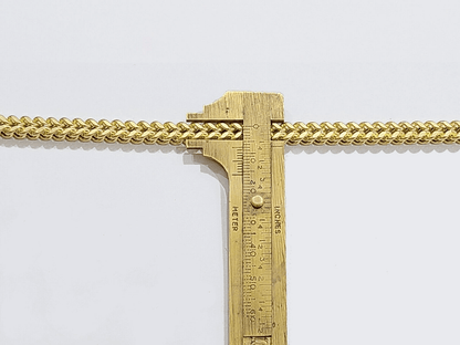 Real 10k Yellow Gold 6mm Franco Bracelet 8" inch 10kt Unisex Men Women - GoldenlinQ