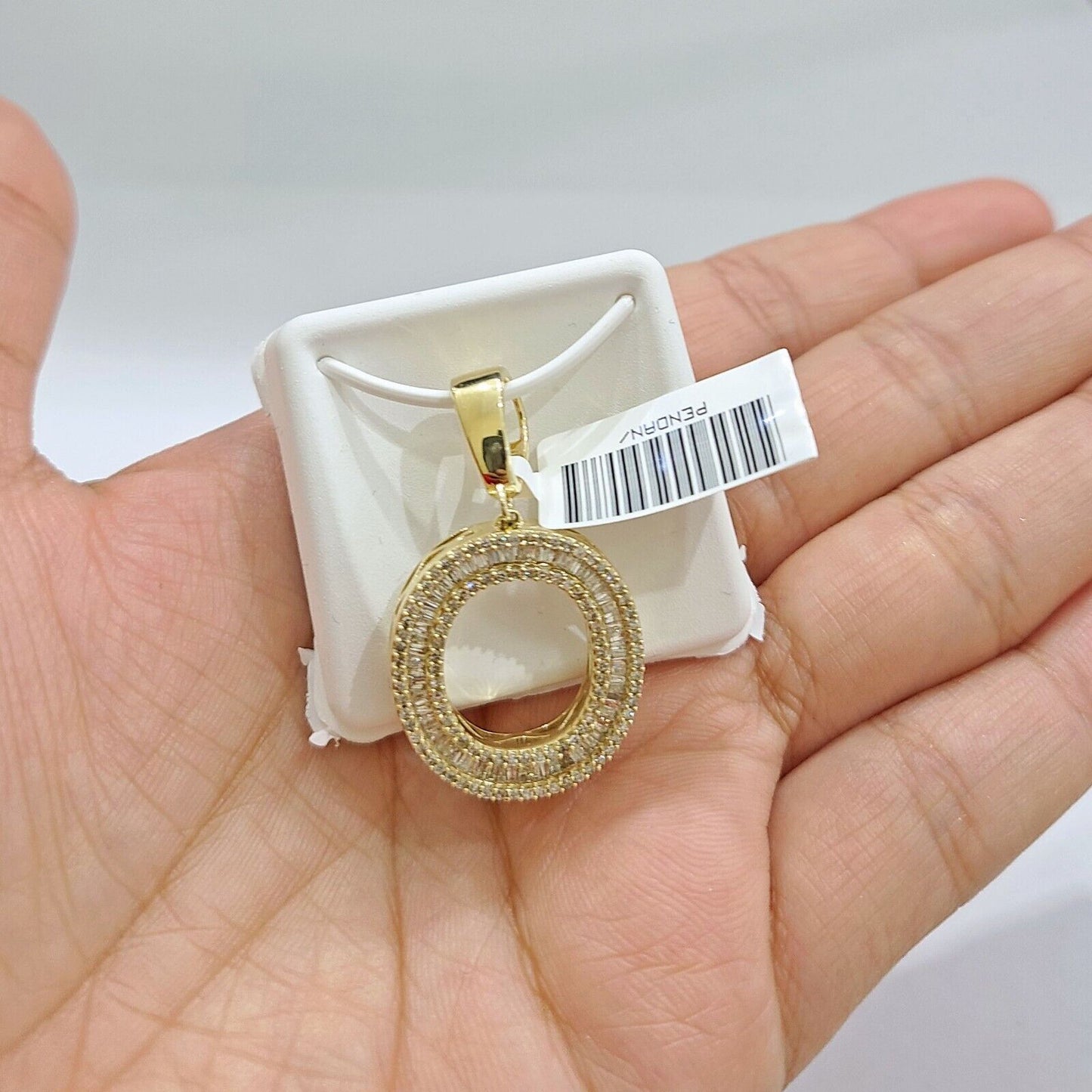 Real 10K Yellow Gold Alphabets Diamond Cut Charm A - Z Pendant Initials - GoldenlinQ