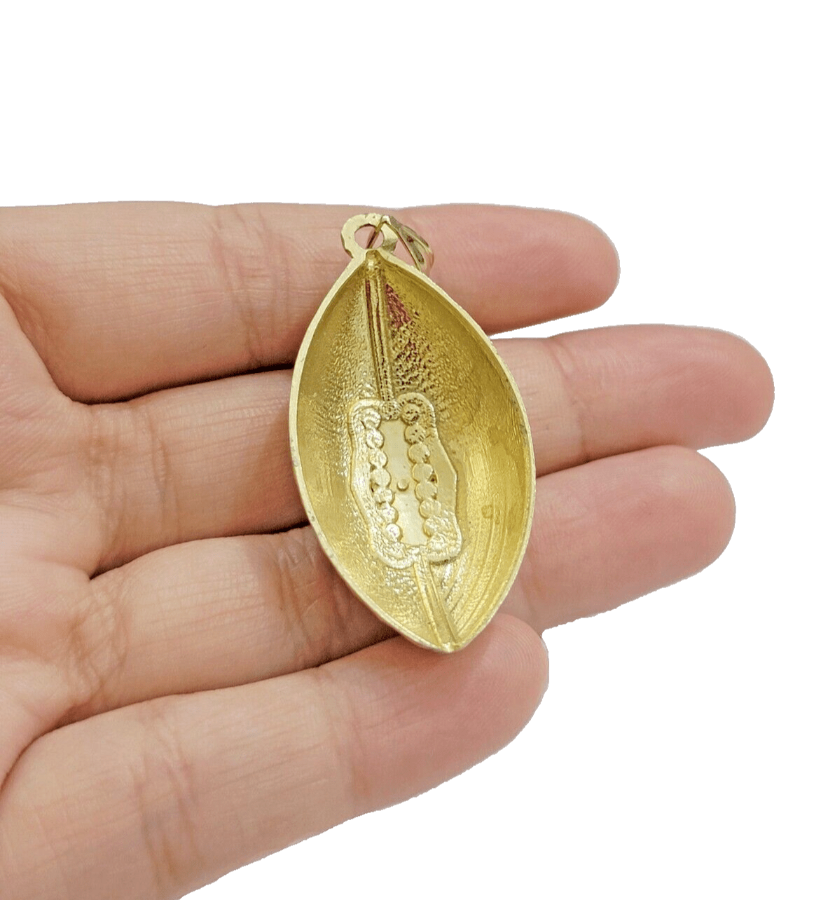 Real 10k Yellow Gold American Football Charm 2" Inch Pendant 10kt For Chain SALE - Reva Jeweler