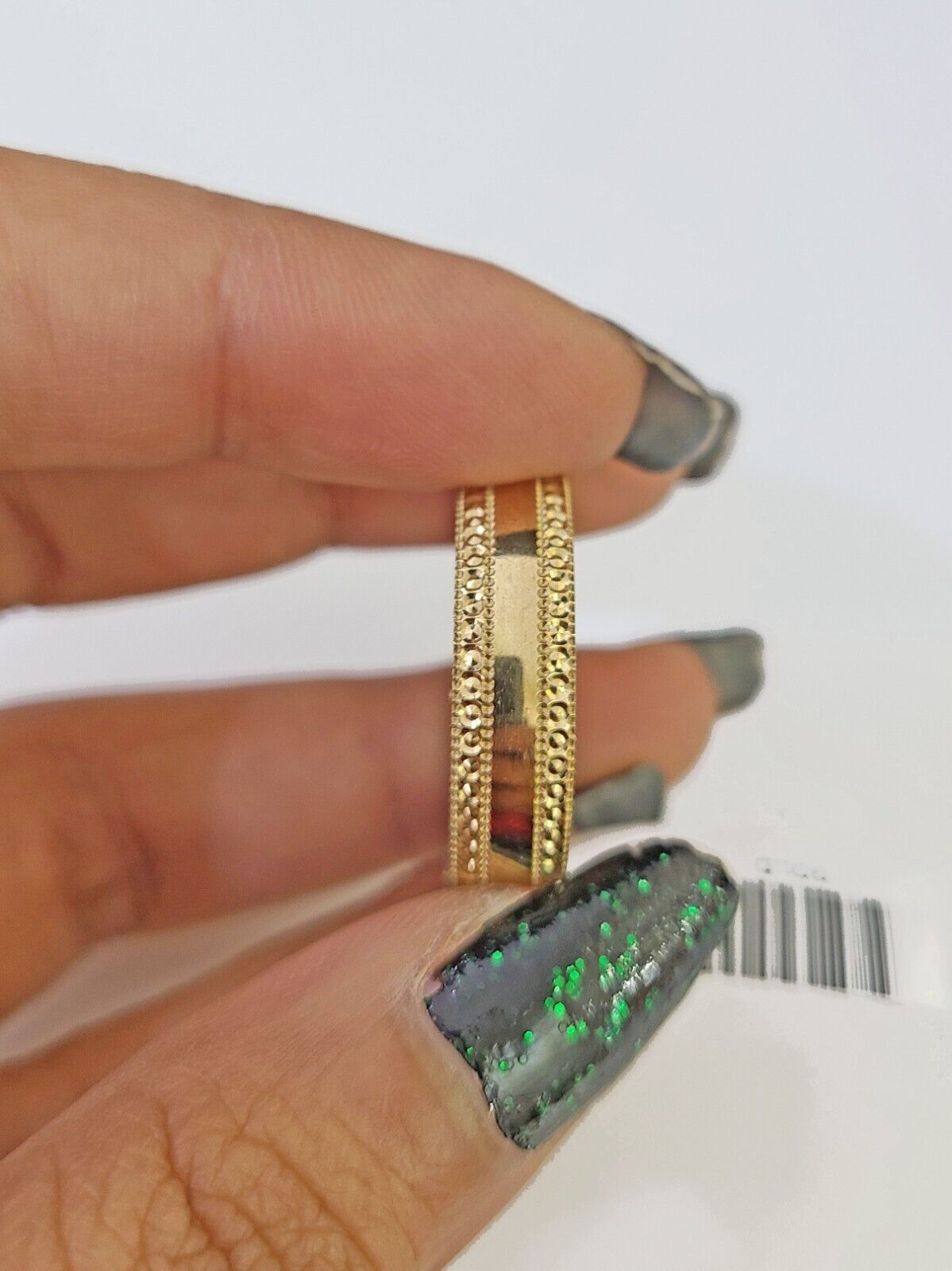 Real 10k Yellow gold Band ring size 13 ,10kt yellow Gold Men Wedding Engagement - Reva Jeweler