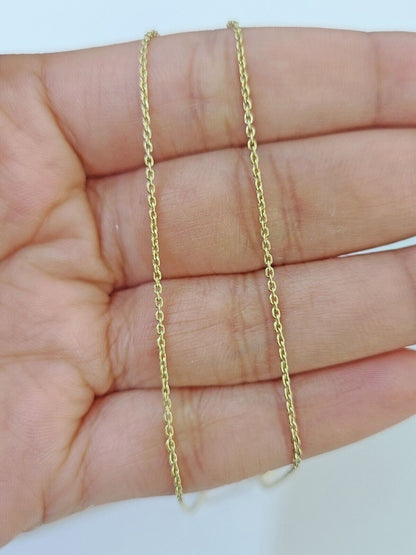 Real 10k Yellow Gold Butterfly Pendant Chain Necklace Set Women - Reva Jeweler