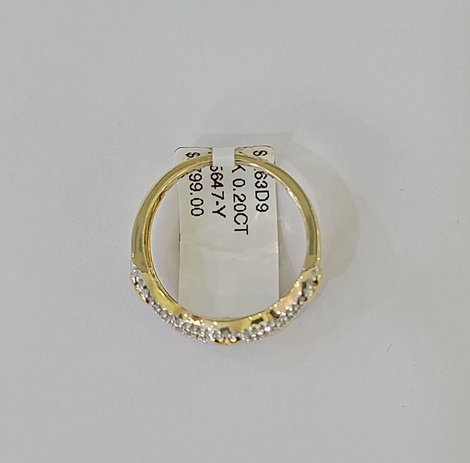 Real 10k Yellow Gold Diamond Ladies Ring 5 Hearts Women Engagement Wedding - Reva Jeweler