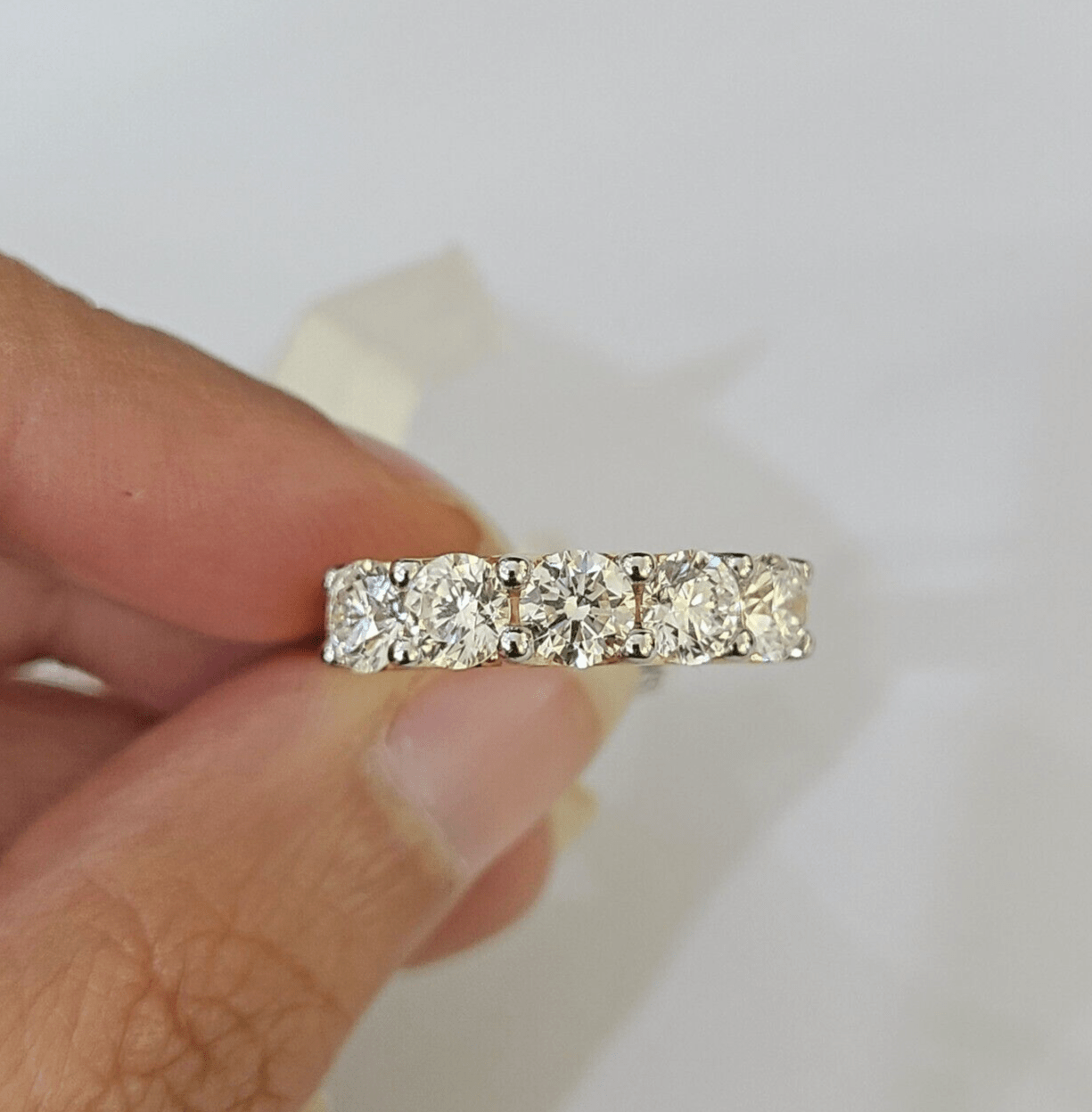 Real 10k Yellow Gold Diamond Ladies Ring Lab Created Women Engagement Wedding - Reva Jeweler