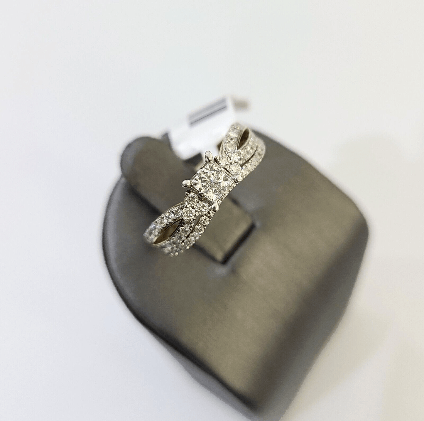 Real 10k Yellow Gold Diamond Ladies Ring SET Women Engagement Wedding - Reva Jeweler