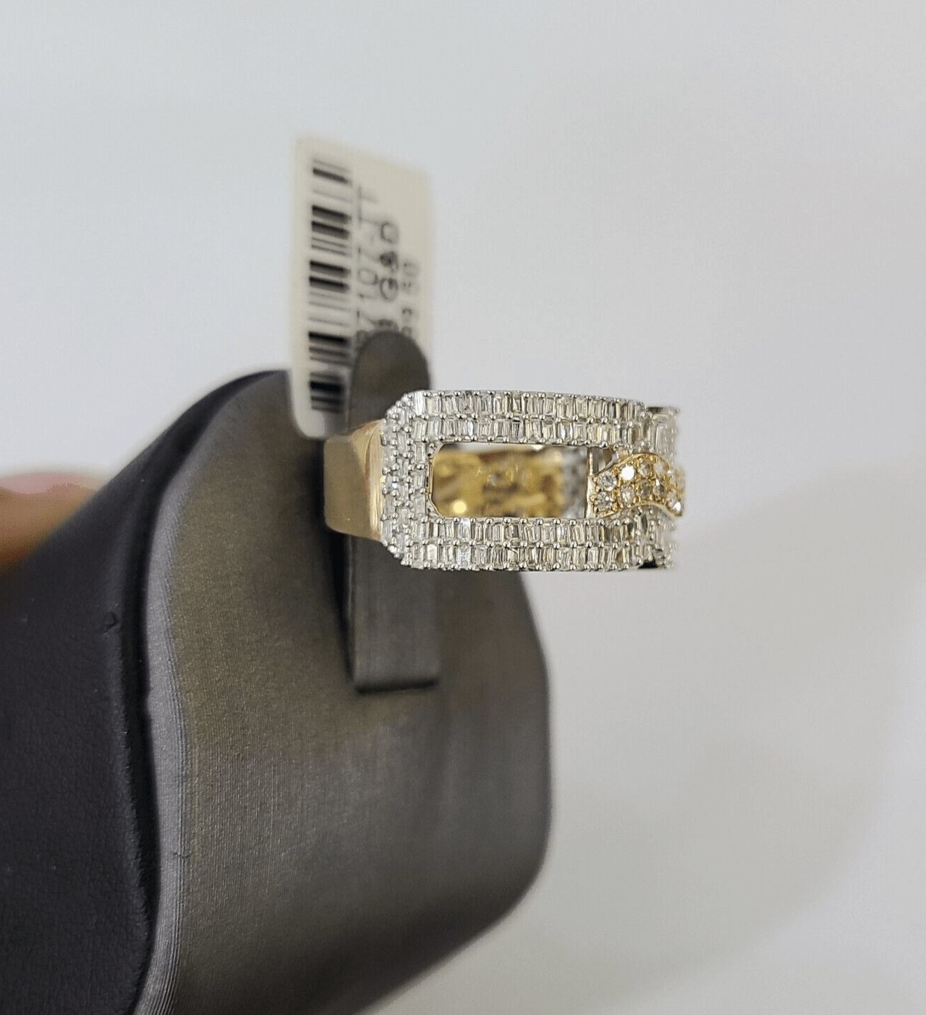 Real 10k Yellow Gold Diamond Ladies Ring Women Casual Engagement Wedding - Reva Jeweler