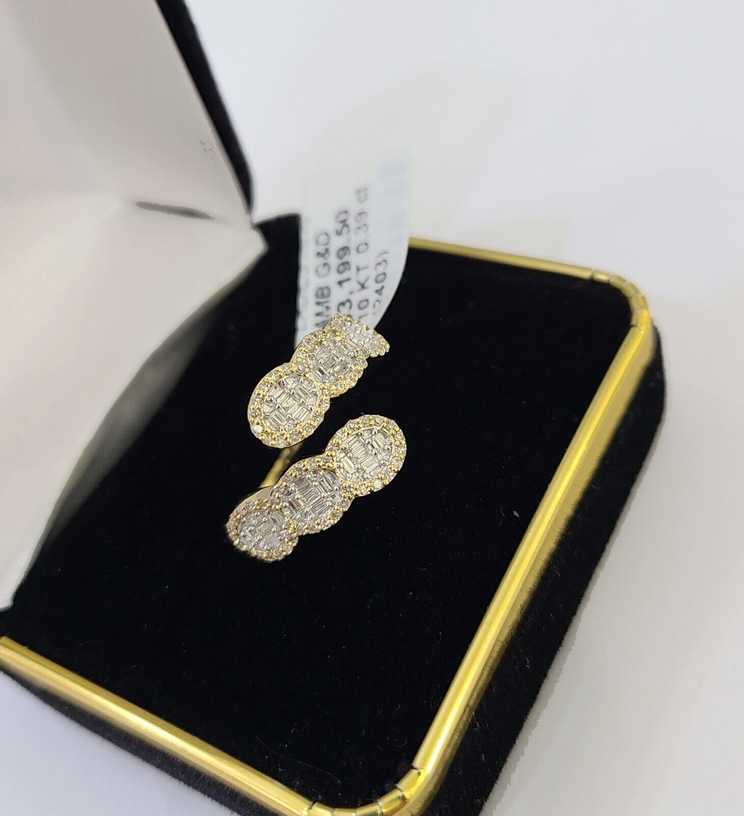 Real 10k Yellow Gold Diamond Ladies Ring Women Casual Engagement Wedding - Reva Jeweler