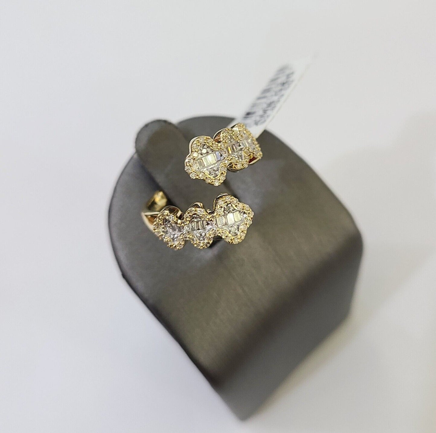 Real 10k Yellow Gold Diamond Ladies Ring Women Casual Engagement Wedding - Reva Jeweler