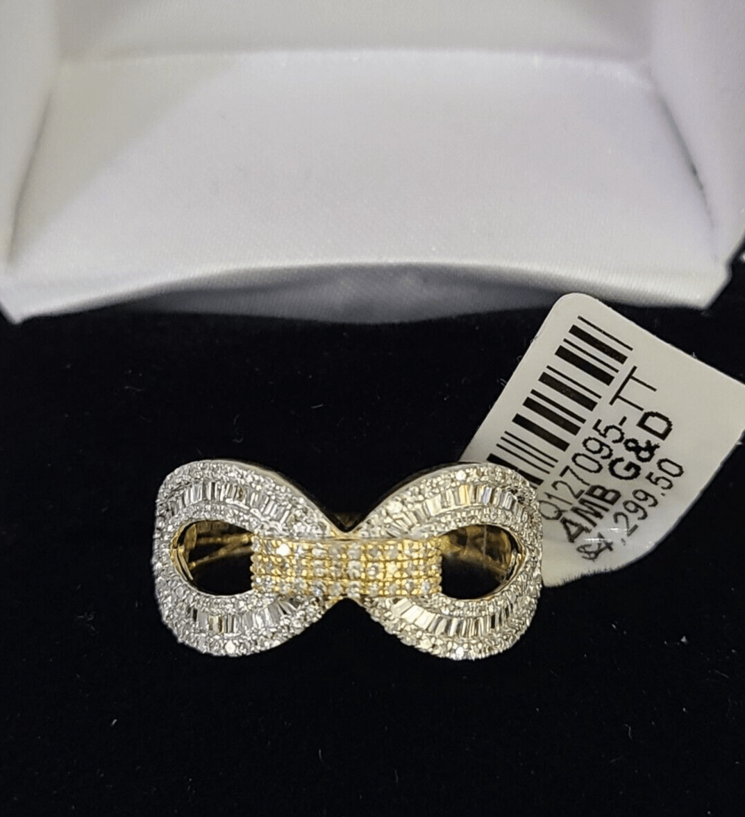 Real 10k Yellow Gold Diamond Ladies Ring Women Casual Engagement Wedding - Reva Jeweler
